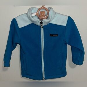 COLUMBIA Baby Size 6-12  Months Full Zip Fleece Jacket WORN ONCE- EUC!